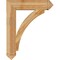 Ekena Millwork Thorton Arts & Crafts Rough Sawn Bracket, Western Red Cedar, 6"W x 30"D x 38"H BKT06X30X38THR03RWR - alternate 3
